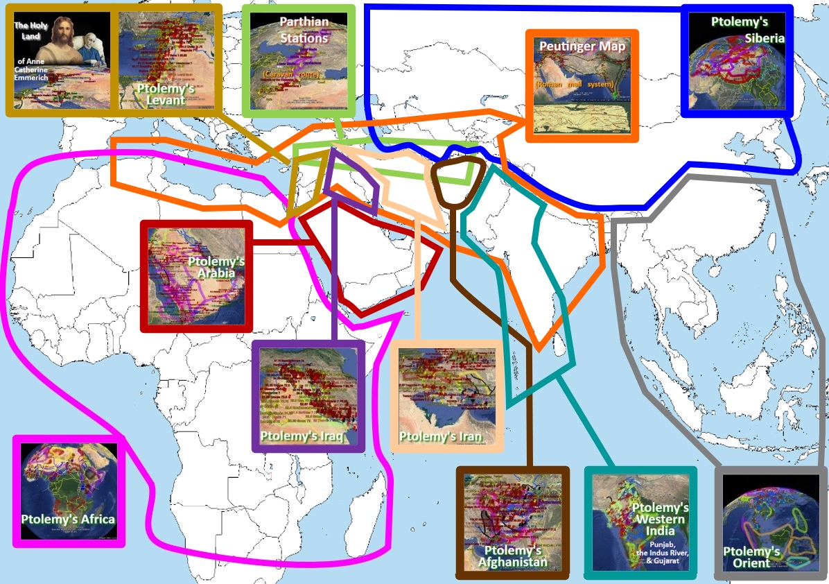 Coverage Diagram of regions of the Middle East currently mapped.