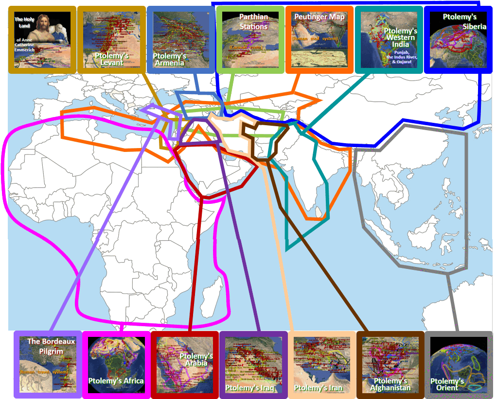 Coverage Diagram of regions of the Middle East currently mapped.