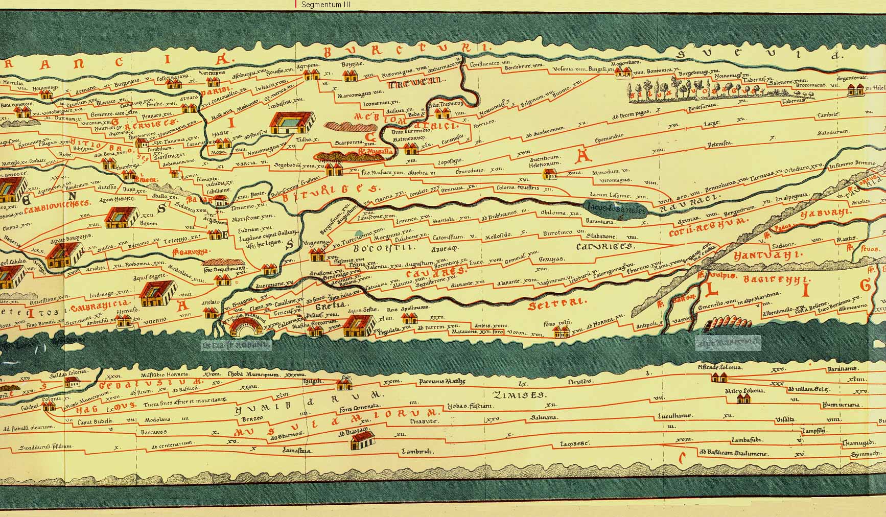 Peutinger map, Part 3 of 14