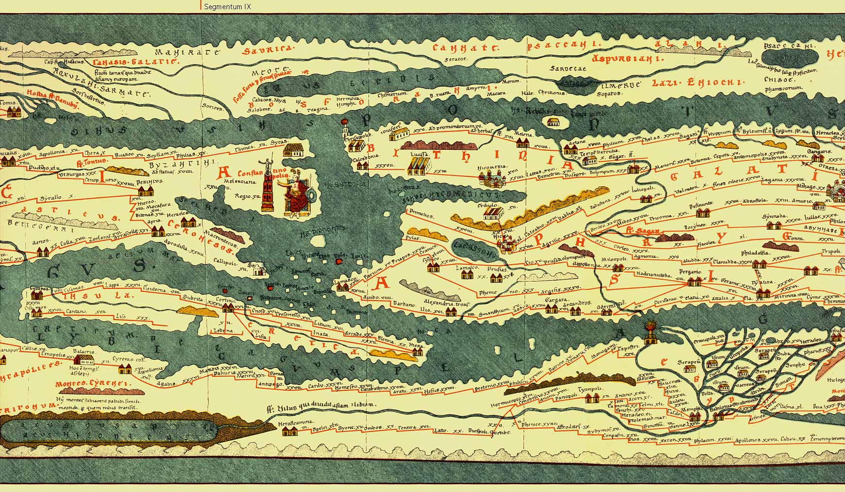 Peutinger map, Part 10 of 14