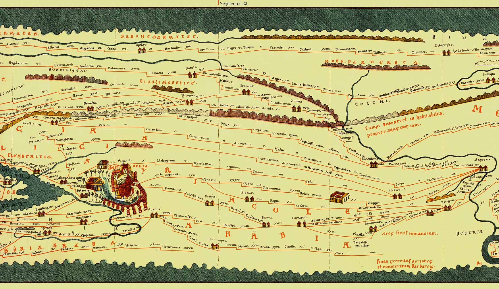 Peutinger map, Part 12 of 14