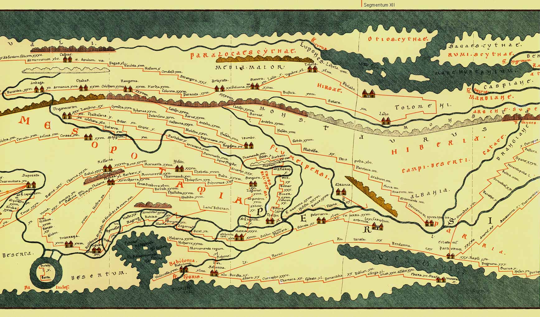 Peutinger map, Part 13 of 14