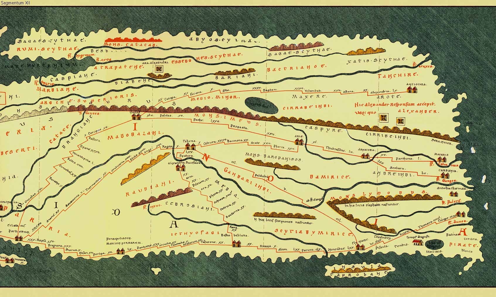 Peutinger map, Part 14 of 14